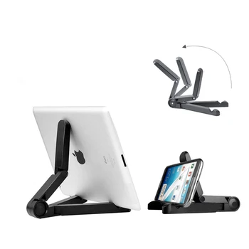 Universal Folde Mobiltelefon Holder til iPhone Justerbar Desktop Mount Stativ Tablet Stå Indehaveren Støtte til iPad Kindle