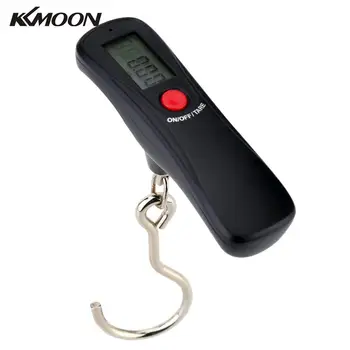 KKMOON Digital Skala 50kg/10g Bærbare LCD-Digital Elektrisk Hængende Bagage Vægt Blå Baggrundsbelysning