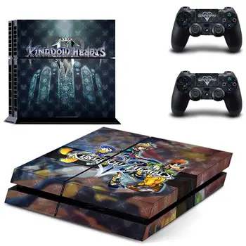Kingdom Hearts PS4 Klistermærker Play station 4 Huden PS 4 Decal Sticker Cover Til PlayStation 4 PS4-Konsol & Controller Skind Vinyl