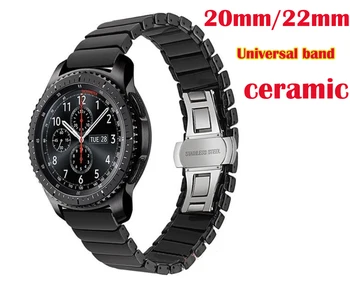 22 Butterfly Keramiske band til Samsung Galaxy watch 42 46 s2 s3 Vivo se amazfit 3 2 1 tempo bip zenwatch Ticwatch S pro rem