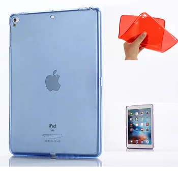 For Stødsikkert Tablet Tilfælde iPad Air 2 etui Beskyttende etui Til iPad 6 iPad6 Air2 9,7 tommer Silicium bagcoveret Candy Farver Shell