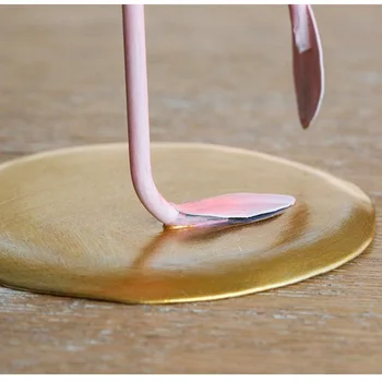 Desktop Dejlig Pink Flamingo Figur til Pige Hot Valentines 1 Sæt Flamingo Mini Skulptur Statue Hjem Dekoration
