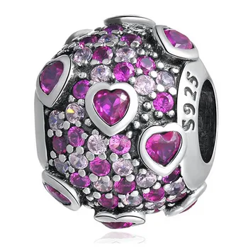 Autentisk S925 DIY Smykker Perle Snefnug eksplosion af Kærlighed Schweiziske Vidunderlig Elsker Blomster Charms Armbånd til Kvinder