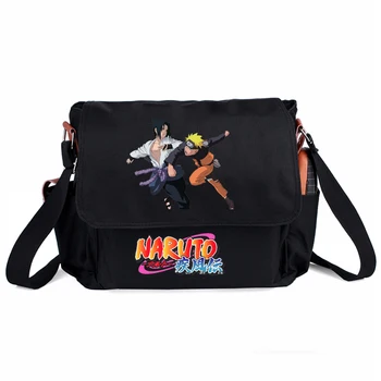 Anime Naruto Afslappet Håndtaske Lynlås Skulder Bag Crossbody Bog Skole tasker Messenger Bag Cosplay