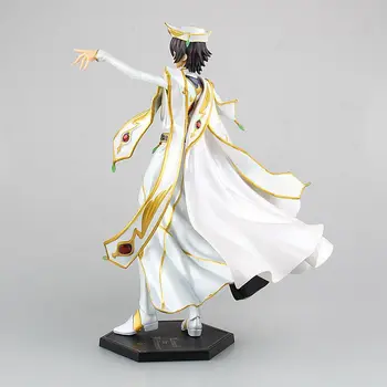 Anime Code Geass R2 Lelouch Lamperouge Britannia Ridder af Syv Kejser Hvid Kappe Ver PVC 24cm Action Figur Dukke Helt Nye