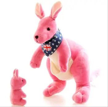 Kangaroo Bløde dukke kreativ mor kænguru-baby doll toy barn dukker børns fødselsdag gave pige Fyldte Plys Dyr, legetøj