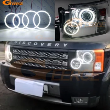 Ultra lyse SMD LED Angel Eyes halo rings kit Dagen Lys For Land Rover Discovery 3 LR3 2004 2005 2006 2007 2008 2009 Xenon HD