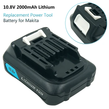 2000mAh 12V Max CXT Lithium-Ion Genopladeligt Batteri til Makita BL1021B BL1041B BL1015B BL1020B BL1040B DC10WD Boremaskiner