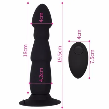 Fjernbetjeningen Anal Plug Dildo Vibrator Mandlige Prostata Massager Butt Plug P-Spot Vibrator Sex Legetøj til Mænd Gay-Masturbator