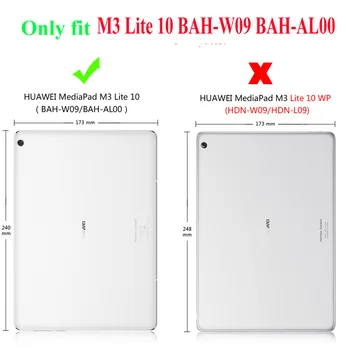 Hybrid Rustning Støtteben Hårdt Tilfældet For Huawei M3 Lite 10.1 tommer dækning for Huawei MediaPad M3 Lite 10 BAH-W09-AL00 tilfælde+Film+Pen