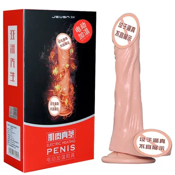 Opladning Vibrationer Varme Simulering Penis Voksen Erotisk sexlegetøj Dildo Vibratorer Vibrator Sex Legetøj til Kvinde Dildoer