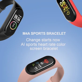 M4 Smart Band Armbånd puls, Blodtryk Tracker Sport Ur Smartband Fitness armbånd m4 band Sundhed smart Armbånd