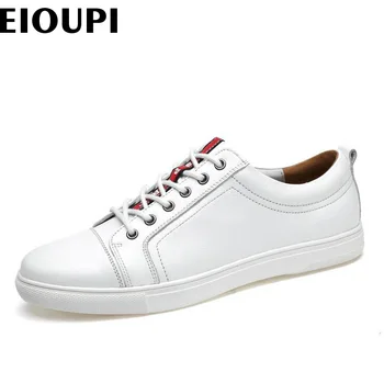 EIOUPI top kvalitet, nyt design ægte ægte læder herre mode business casual sko åndbar mænd sko lh1003