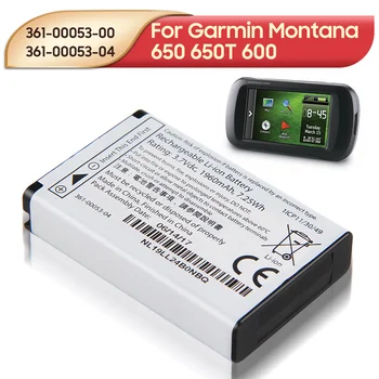 Original Udskiftning 361-00053-04 361-00053-00 Batteri Til Garmin Montana 650 650T 600 680 VIRB GPS Håndholdt 2000mAh Batteri