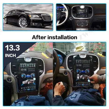 Android 9 PX6 4+64G For Chrysler 300C 2013 - 2019 IPS-Skærm Tesla Radio-Car Multimedia-Afspiller, GPS-Navigation, Audio-Video