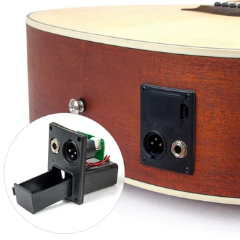 5 Bands Akustisk Guitar Pickup EQ Preamp LCD-Tuner Equalizer med Mic-LC-5