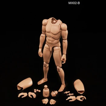 MX02-EN MX02-B Organ Figur Model 1/6 Skala Mand Mand Nøgen Dreng Smalle Skulder, Muskuløs Krop Figur 12