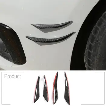 Bilen universelle carbon fiber kofanger hjørne guard anti-ridse mærkat ydre kant stribe anti-ridse Kofanger stripCar Tilbehør