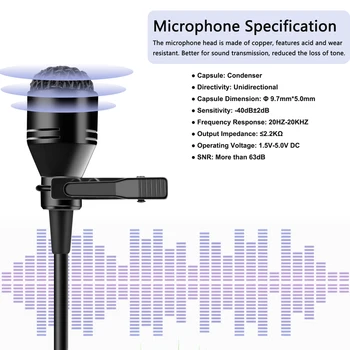KIMAFUN 2,4 G Wireless Mini Lavalier Mikrofon Revers Mic Auto Parret Tie Klip Mikrofon til Optagelse,Vokal Voice Over,YouTube