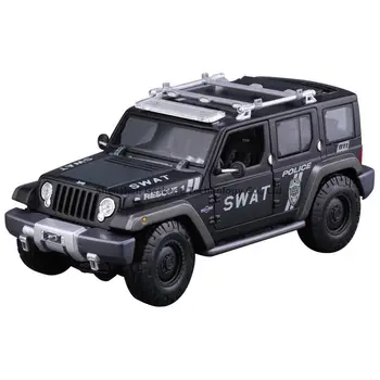 Maisto 1:18 Jeep politi bil legering bil model simulering bil dekoration samling gave toy Die casting model boy toy