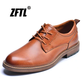 ZFTL nye mænds formelle sko Mand Business sko i Ægte Læder håndlavede Stor Størrelse Mænds Afslappet Lace-up kjole sko 0152