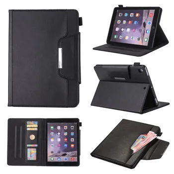 Retro Stand Case Til Apple iPad Mini 4 Cover Med Kort Slot Tegnebog Shell PU Læder Smart Flip Case
