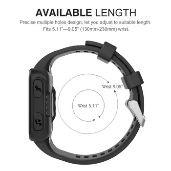 Se bandet for Garmin Foreruner 35 GPS Løb Smart Silikone Strap Watch Band til Garmin Forerunner 35 Armbånd Med Værktøj Skrue