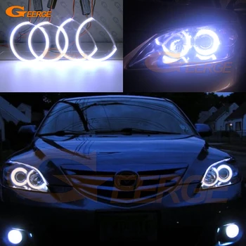 For Mazda 3 mazda3 BK 2003 2004 2005 2006 2007 2008 Fremragende Ultra lyse COB led angel eyes kit halo rings