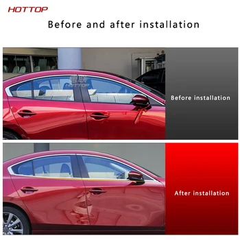 Rustfrit Stål Blank Splint Under vinduesrammen Vindueskarmen Støbning Trim Dækning for Mazda 3 axela 2020