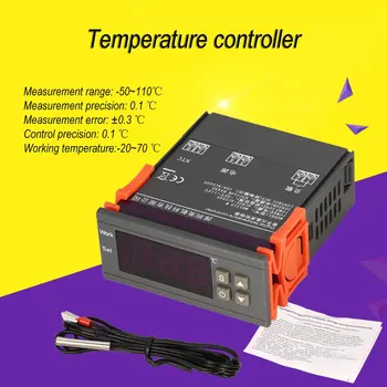MH1210W AC90-250V Digital termometer og Termostat Regulator Controlleren -50~110 ℃ Varme Køling Kontrol NTC Sensor