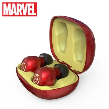 Marvel Certificeret Bluetooth-V5.0 Øretelefoner Iron Man TWS Trådløse Stereo Hovedtelefoner Støtte, der Forbinder To Mobiltelefon Captain America