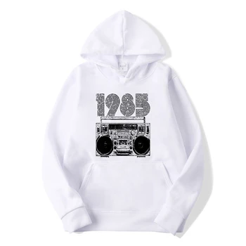 1985 Ghettoblaster Unisex Sweatshirts Herre Casual Hættetrøjer Toppe Efterår Og Vinter Pullover Vintage
