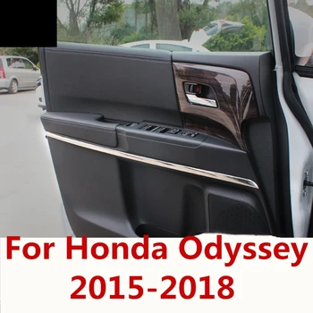 For Honda Odyssey-18 4stk/sæt Carbon Fiber Inde i Trimmer Vinduet Inde i Døren Panel Strip Dække Døren Indvendige Kant Mærkat Trimmer