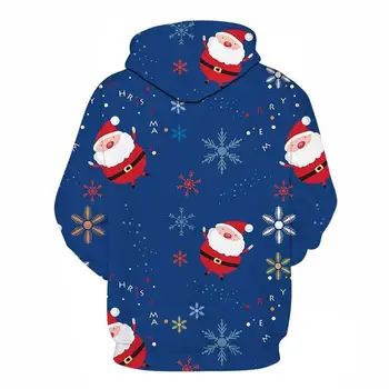 Zootop Bære Helt Afslappet Mode 3D-Hættetrøjer Jul Sweatshirts Sport Hættetrøjer Til Mænd Jul Snowflake Dropshopping