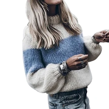 2020 Nye Ankomst Efterår Og Vinter Kvinder Sweater Koreansk Stil Langærmet Casual Pullover Slank Rullekrave Strikkede Trøjer