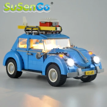 SuSenGo Led Lys Kit Til 10252 Beetle Legetøj Belysning, der er Kompatibelt Med 21003 INGEN byggesten Model