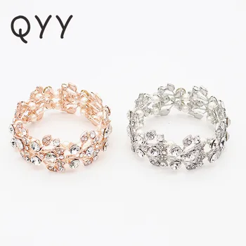 QYY Mode Krystal Armbånd til Kvinder Mode Bryllup Kvinder Smykker Tilbehør Part Brudepige Gave Smykker