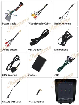 Tesla stil Android 9.0 4+64GB Bil GPS Navigation Til Ford Mustang GT 2010-hovedenheden Multimedie-Afspiller Radio båndoptager