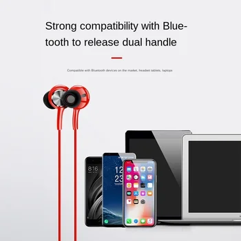 G03 hængende hals magnetiske bluetooth-headset til Xiaomi Samsung sports-bas, stereo hovedtelefoner