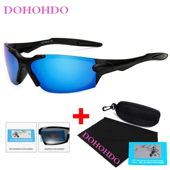 DOHOHDO Night Vision-Briller For at Køre Beskyttelsesbriller Anti-refleks Gul Linse Bilister Solbriller Til Mænd, Kvinder Briller Med Box