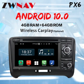 DSP Carplay Android 10.0 skærmen Car Multimedia DVD-Afspiller til AUDI TT 2008-GPS Auto Navigation Radio Audio Stereo Head unit
