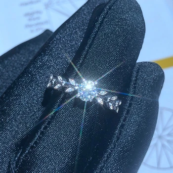 Nyt Produkt Fremme Moissanite 0.5 ct Hårdhed 9.3, diamant erstatninger, kan testes ved hjælp af instrumenter. Populære smykker