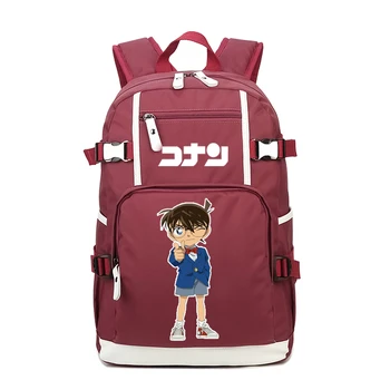 Detective Conan Kvinder Pink Back Pack Kawaii indstillinger indstillinger Unisex Rejse Bagpack Kid skoletasker til Teenage-Piger Laptop Rygsæk