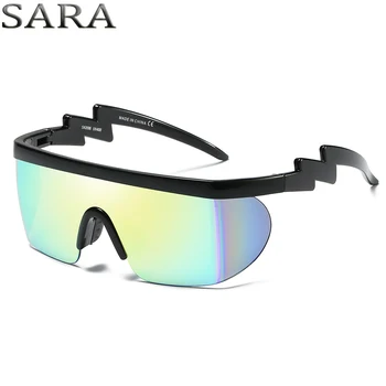 SARA Solbriller Mænd Vintage Sport Beskyttelsesbriller Italien Design Belægning Spejl solbriller Mænd'sShades gafas de sol, UV-Beskyttelse SA3596
