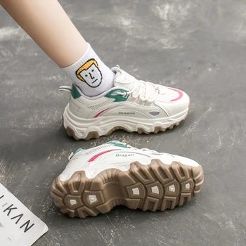 Foråret Kvinder Mode Designer Sneakers Sko Undervisere Tenis Højde Høj Platform Kvinde Brand Vulcanize Sko Mujer Zapatillas