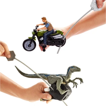 Original Mattel Jurassic Verden 2 Angreb Pack Velociraptor Dragon Owen Action Figur Varmt Salg Model Dukker Legetøj For Børn