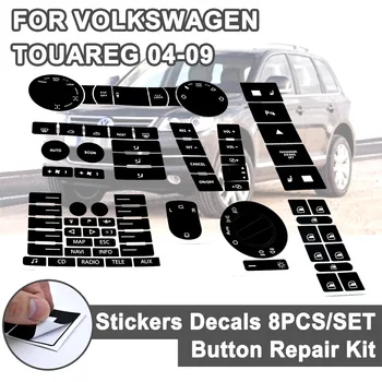 8stk for Volkswagen Reparation Auto Klistermærker, Mærkater Udskiftning Rattet Windows Forlygte Klima Skifte Slidte Knappen