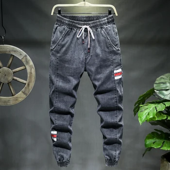 Plus Størrelse 7XL 8XL 9XL 10XL Mænds Jeans Mode Afslappet Jogger Harem Denim Bukser 3 Farver Hip Hop Splejse Slank Mand Bukser