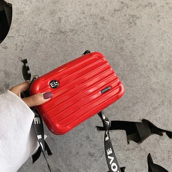 Luksus Skulder Tasker til Kvinder Mode Små Bagage Bag 2020 Ny Kuffert Form Mini Taske Kvinder Berømte Mærke Clutch Taske Punge