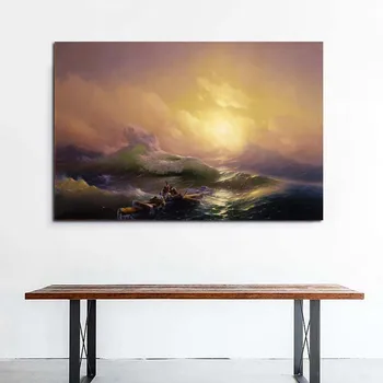 Ivan Aivazovsky Havet Scene, Lærred Maleri Print Stue Boligindretning, Kunst, Moderne Kunst På Væggene Olie Maleri Plakater Billede